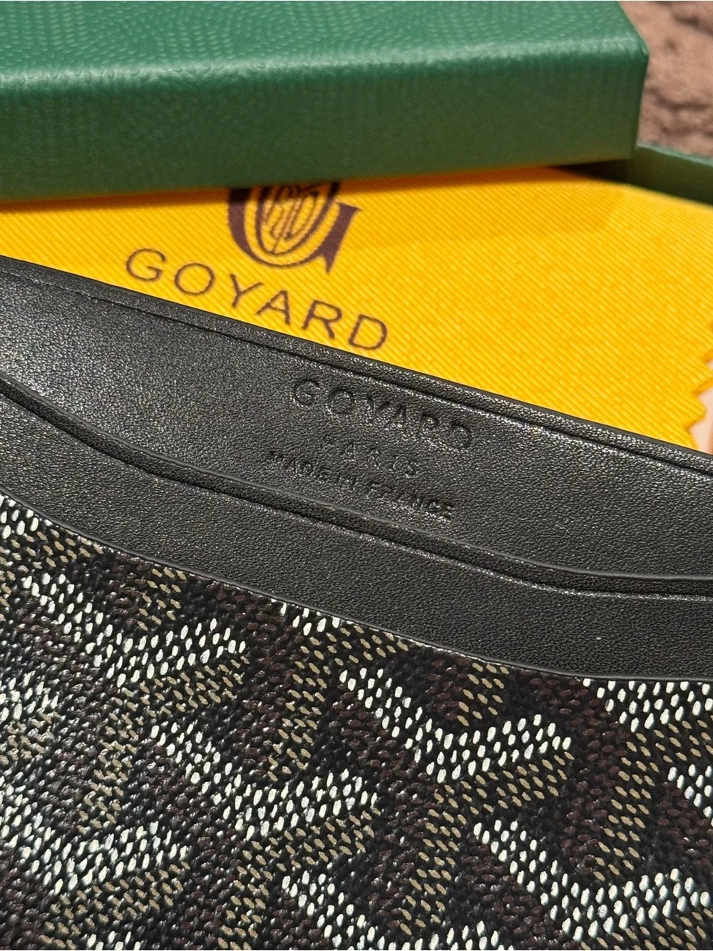 Black Card Holder - Signature Pattern